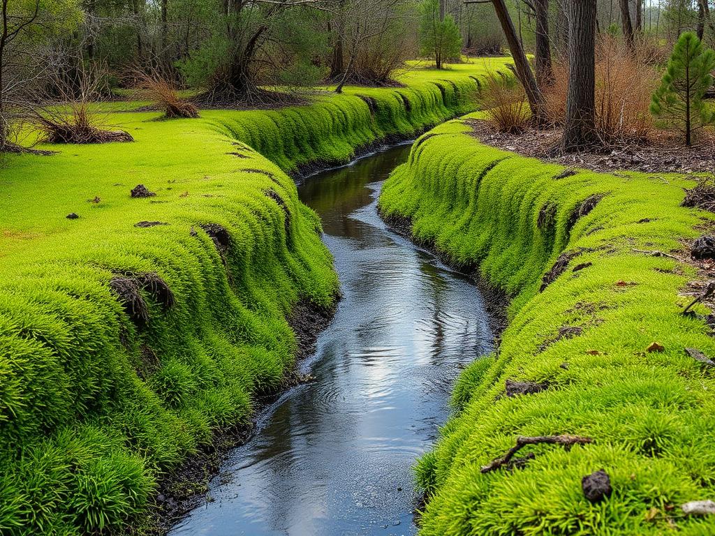 Ditches, swales and basin banks stabilized while vegetation establishes.