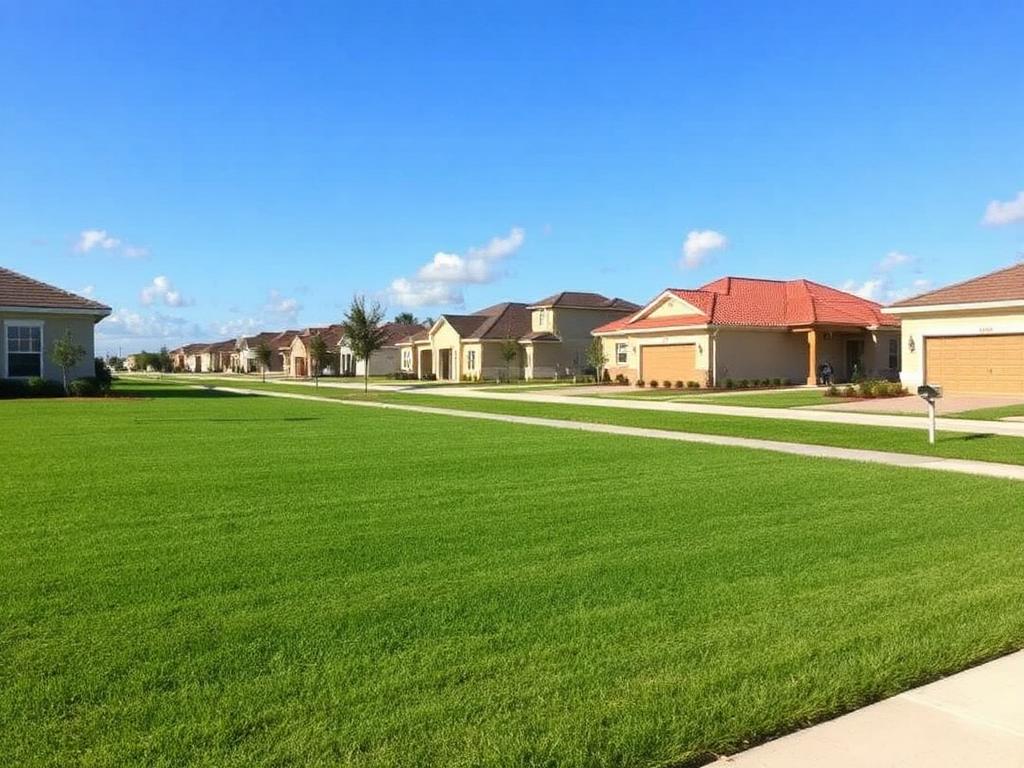 New lots and full lawn areas established without sod.